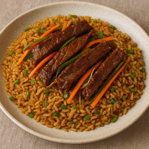 Crispy Beef Rice