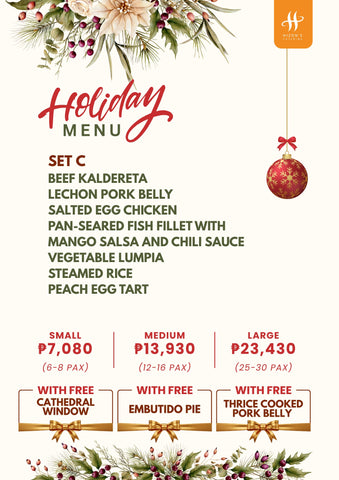 Hizon's Holiday Menu Set C