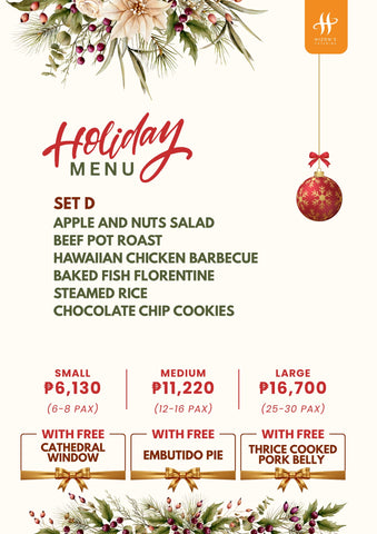 Hizon's Holiday Menu Set D